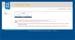 Desktop Screenshot of intranet.vske.cz